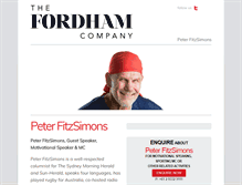 Tablet Screenshot of peterfitzsimons.com.au